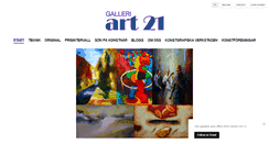 Desktop Screenshot of galleriart21.com