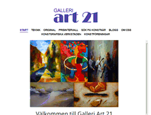 Tablet Screenshot of galleriart21.com